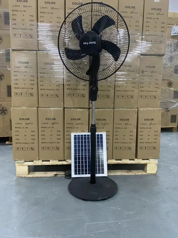 Ventilateur solaire 16 pouces  25W 100-240V (Solar stand fan)